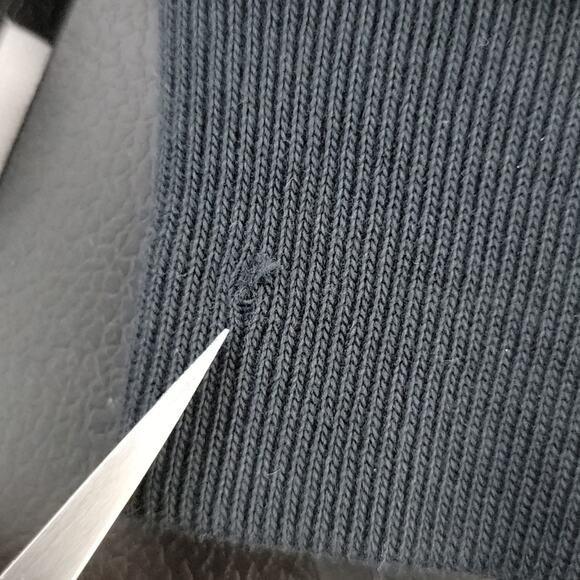 Maison Kitsune Women's Black Kool Fox Pullover Sweatshirt Small | FLAW - Picture 7 of 12